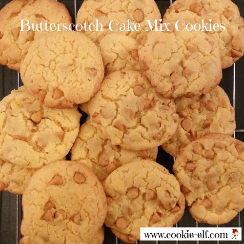 Butterscotch Cake Mix Cookies