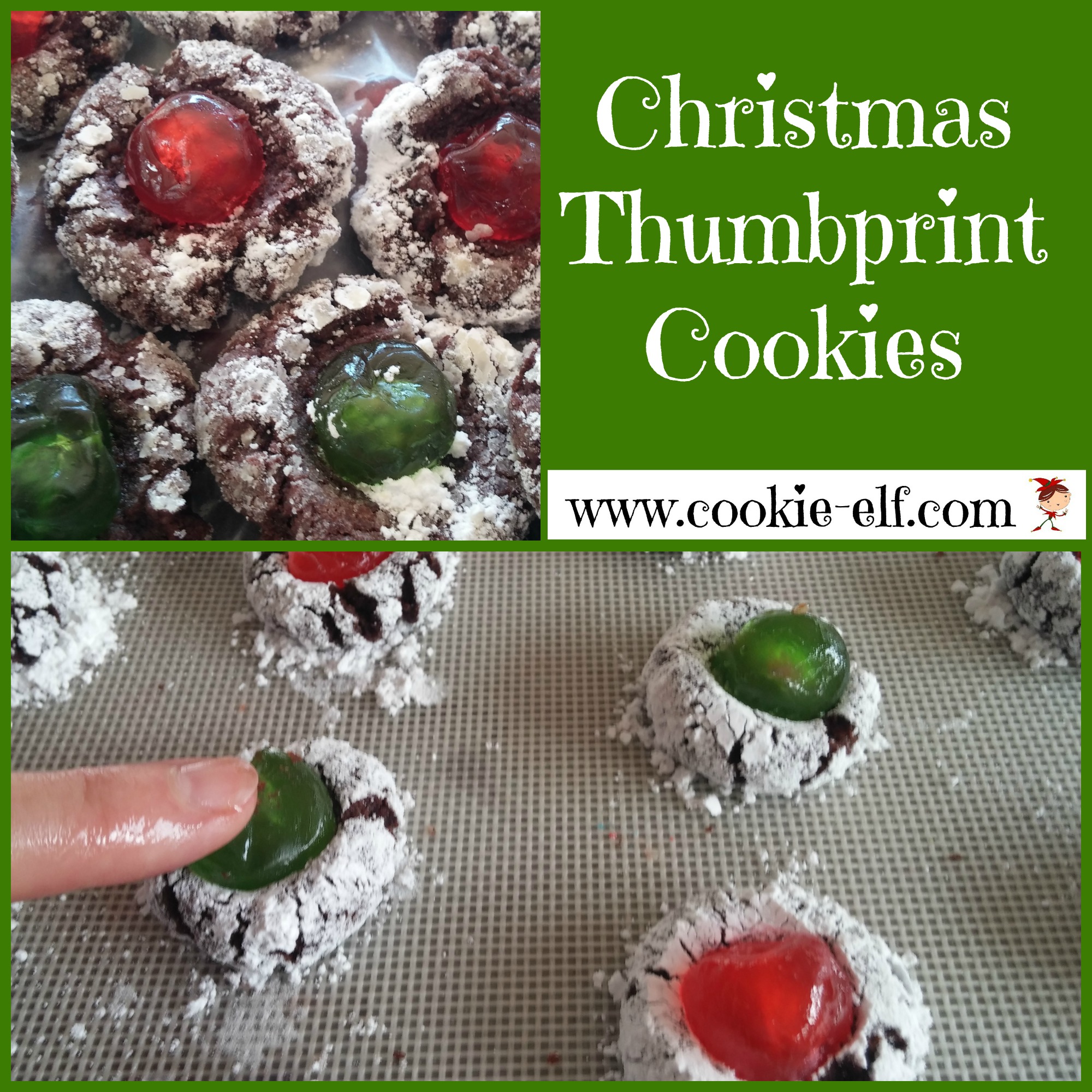 Chocolate Thumbprint Cookies from The Cookie Elf