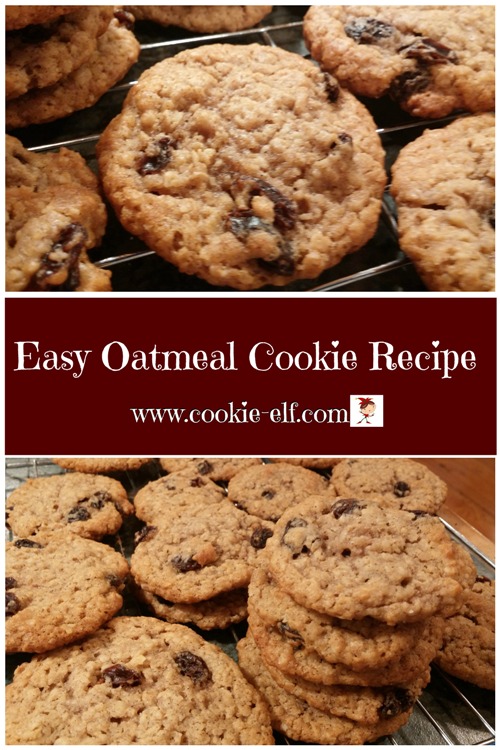 Easy Oatmeal Cookie Recipe from The Cookie Elf