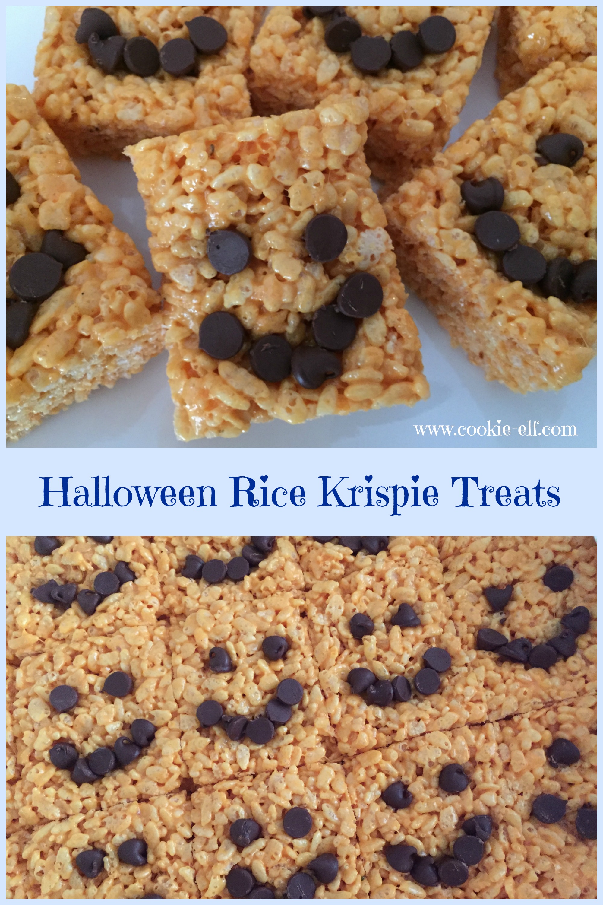 Easy Halloween Rice Krispie Treats with The Cookie Elf