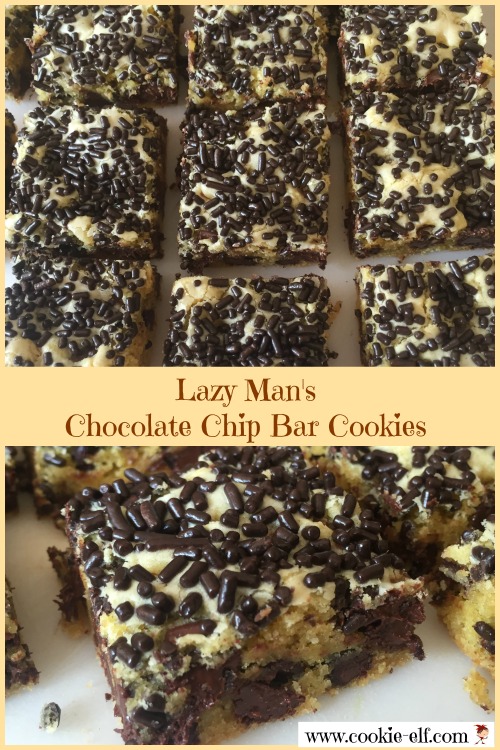 Lazy Man's Chocolate Chip Bar Cookies Recipe with The Cookie Elf
