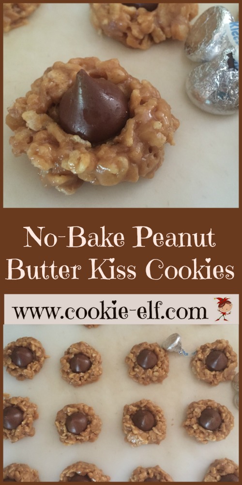 No-Bake Peanut Butter Kiss Cookies with The Cookie Elf