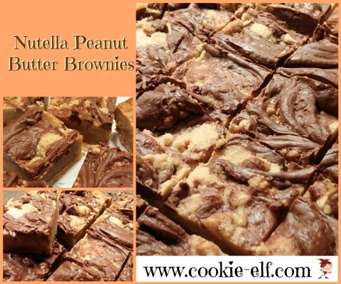 Nutella Peanut Butter Brownies from The Cookie Elf