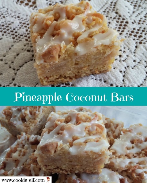 Pineapple Coconut Bars by The Cookie Elf