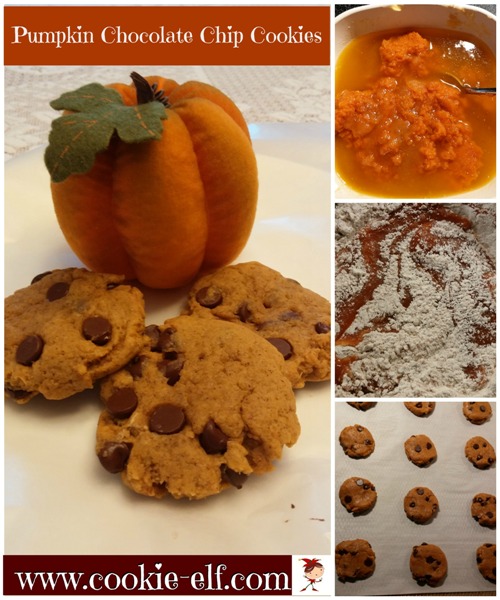 Pumpkin Chocolate Chip Cookies from The Cookie Elf