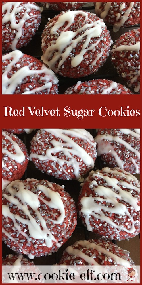 Red Velvet Sugar Cookies with The Cookie Elf
