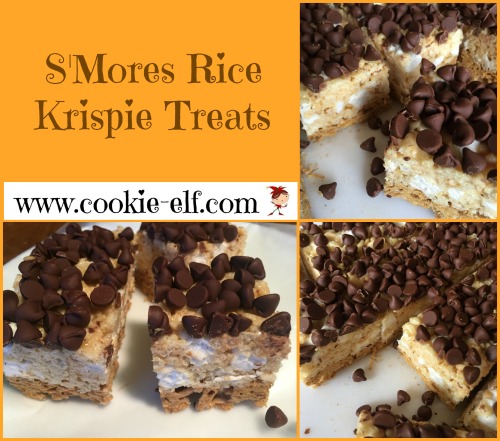 S'Mores Rice Krispie Treats with The Cookie Elf