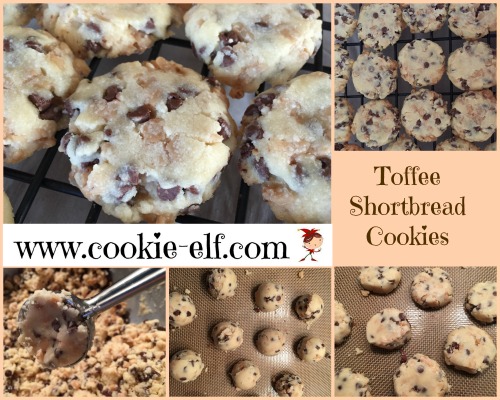 Toffee Shortbread Cookies from The Cookie Elf