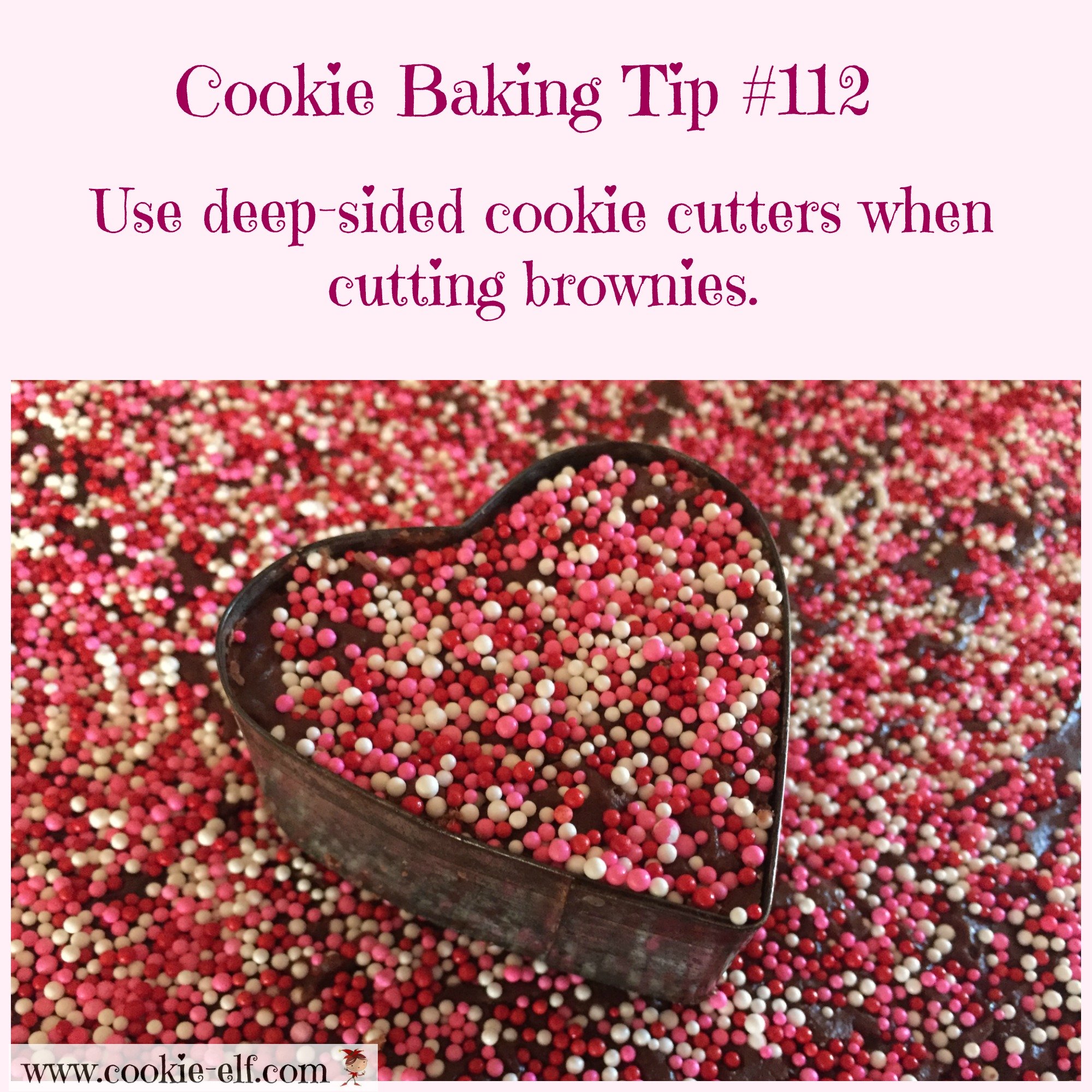 How to cut brownies with cookie cutters with The Cookie Elf