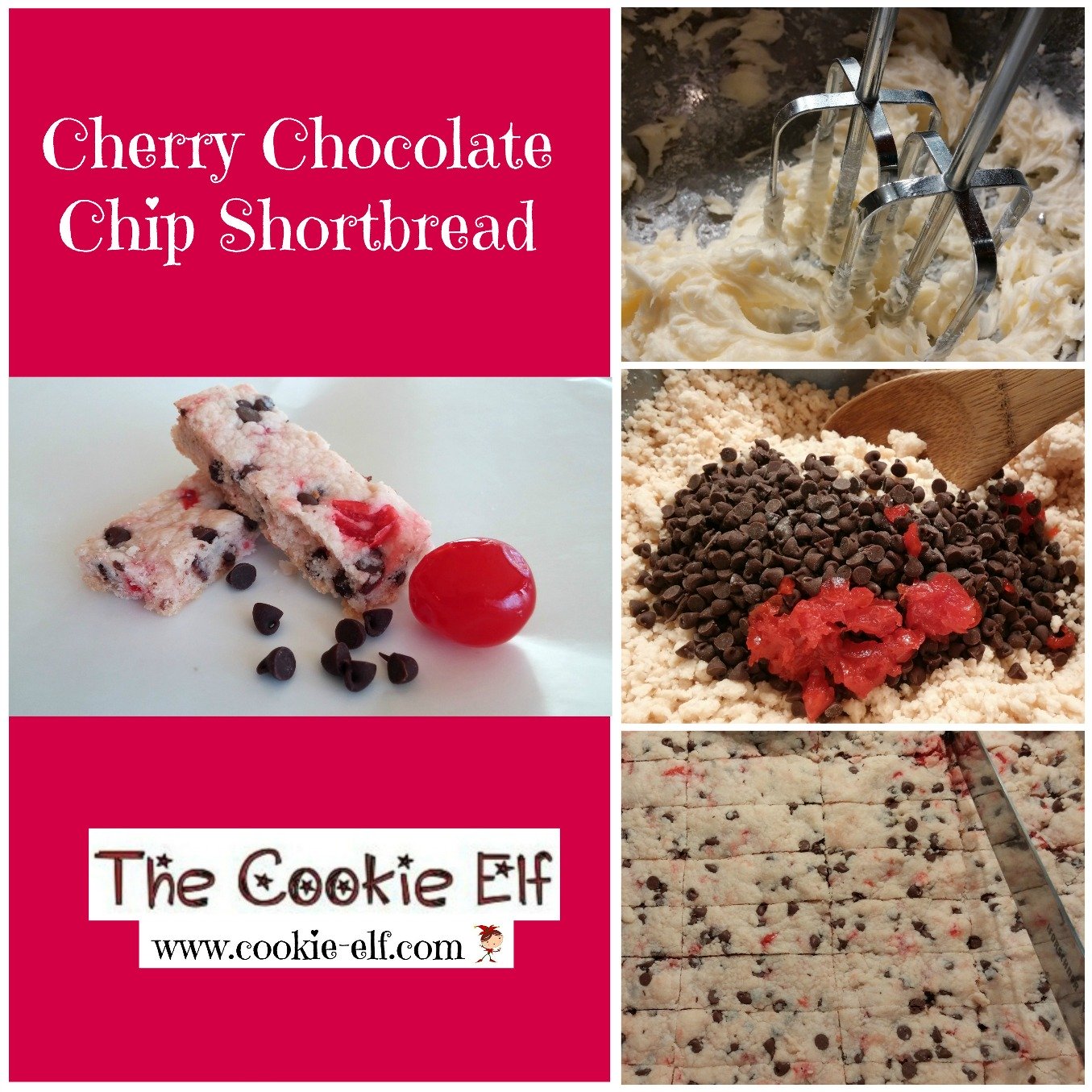 Cherry Chocolate Chip Shortbread from The Cookie Elf
