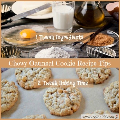 Chewy oatmeal cookie recipe baking tips with The Cookie Elf