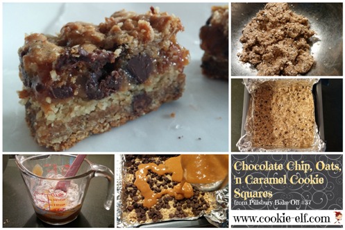 Chocoalte Chip Oatmeal Caramel Squares from Pillsbury Bake-Off #37 by The Cookie Elf