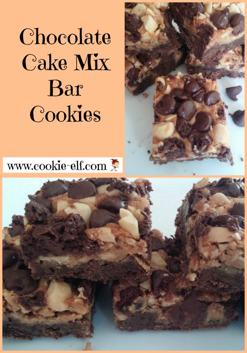 Chocolate Cake Mix Bar Cookies from The Cookie Elf