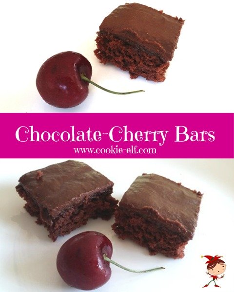 Chocolate-Cherry Bars from The Cookie Elf