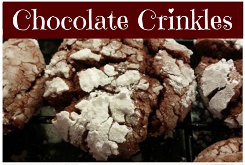 Chocolate Crinkles: easy cake mix cookie recipe