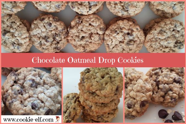 Chocolate Oatmeal Drop Cookies from The Cookie Elf