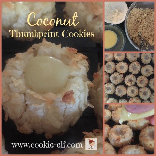 Coconut Thumbprint Cookies by The Cookie Elf