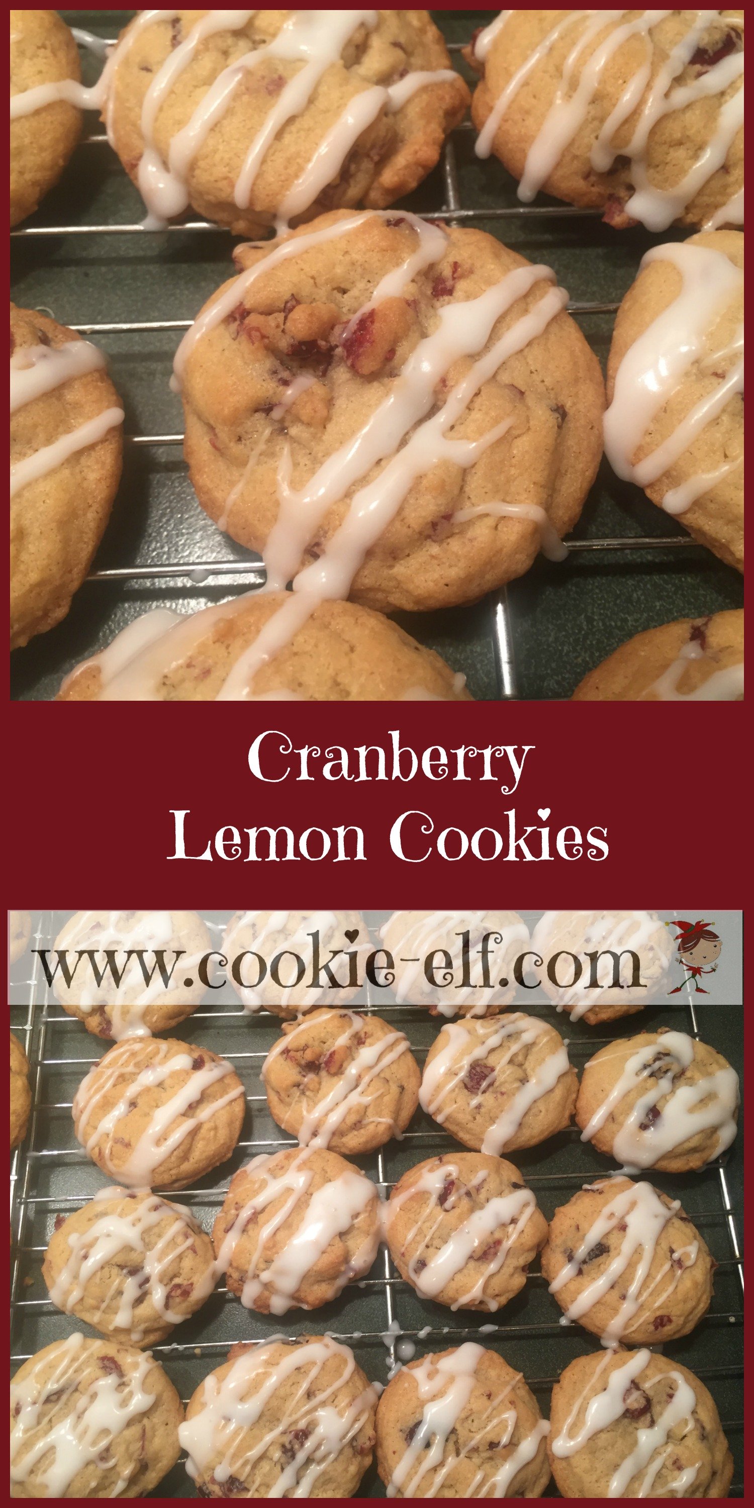 Cranberry Lemon Cookies with The Cookie Elf