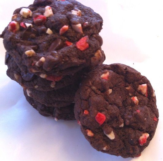 Double Chocolate Peppermint Cookies