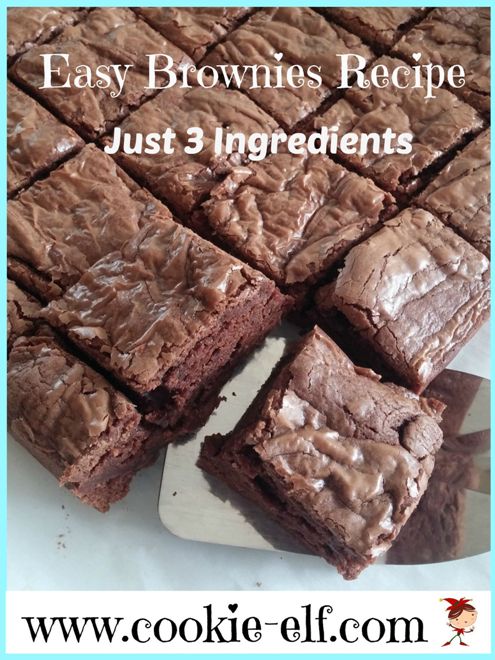 Easy Brownies Recipe: Just 3 Ingredients from The Cookie Elf