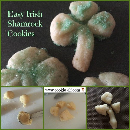 Easy Irish Shamrock Cookies from The Cookie Elf