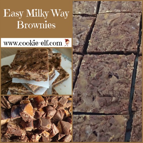 Easy Milky Way Brownies from The Cookie Elf
