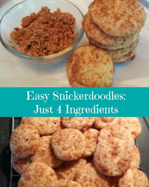 Easy Snickerdoodles: Just 4 Ingredients