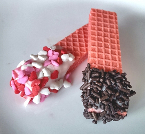 Easy Valentine Wafer Cookies