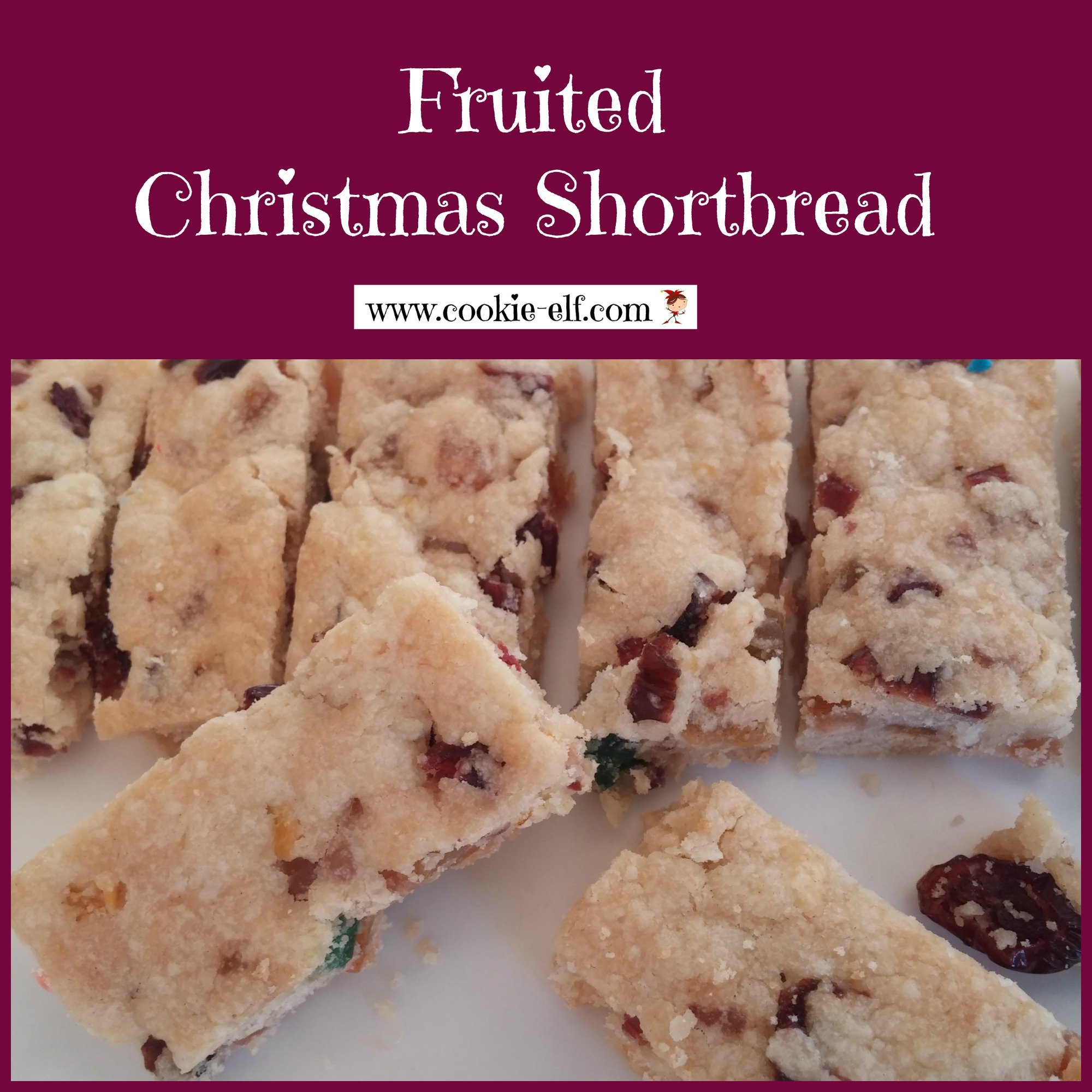 Fruited Christmas Shortbread from The Cookie Elf