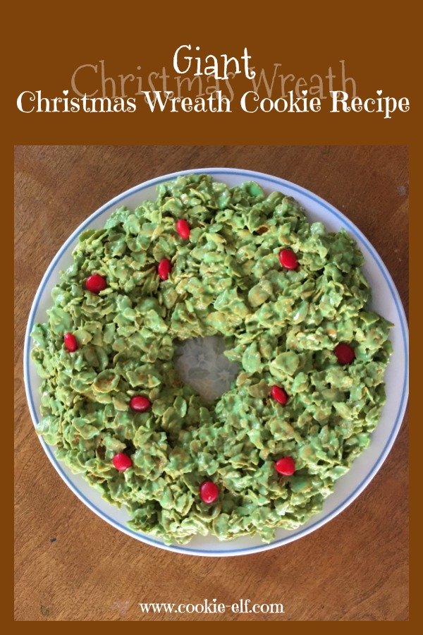 Giant Christmas wreath cookie recipe with The Cookie Elf