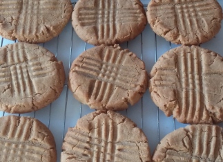 Jumbo Three Ingredient Peanut Butter Cookies from The Cookie Elf