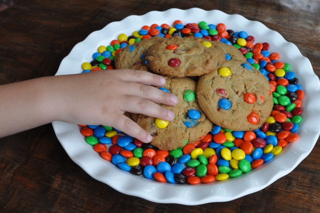 Jumbo M & M Cookies