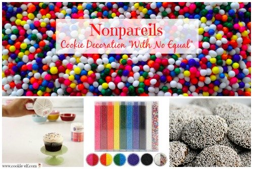 Nonpareils cookie decorations with The Cookie Elf