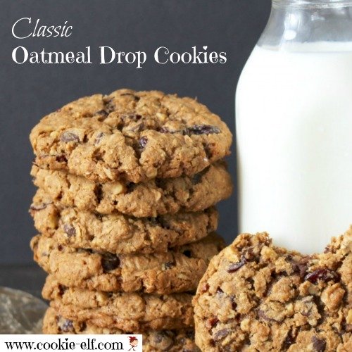 Classic Oatmeal Drop Cookies with The Cookie Elf