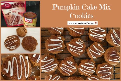 Pumpkin Cake Mix Cookies with The Cookie Elf