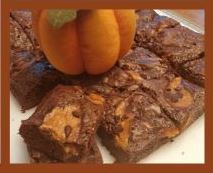 Pumpkin Cream Cheese Brownies from The Cookie Elf