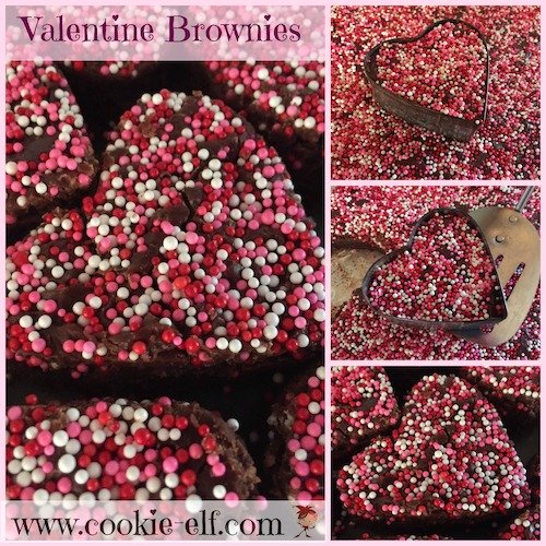 Valentine Brownies with The Cookie Elf